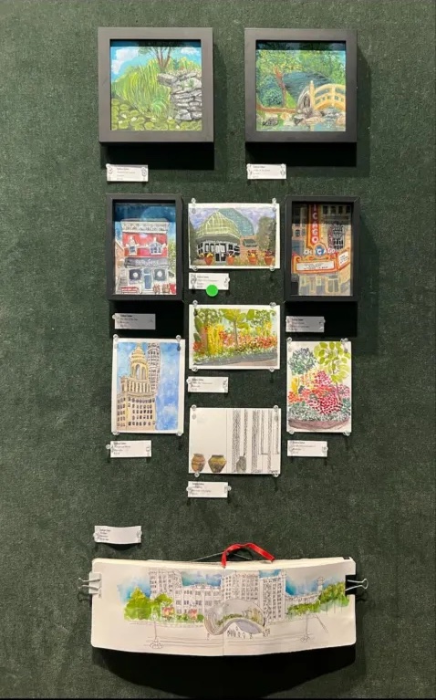 Example of our sketchshow display